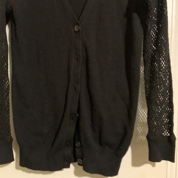 Black button down sweater - Picture 2 of 2